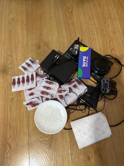 Tetovací strojek + výbava - 2