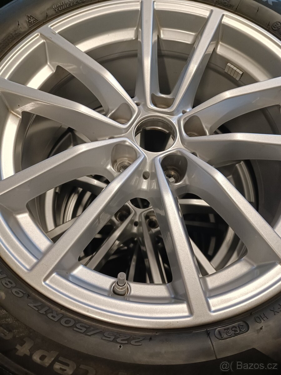 Alu kola 5x112r17 7,5J zimní 225/50r17 Audi A4 B8 A5 - 2