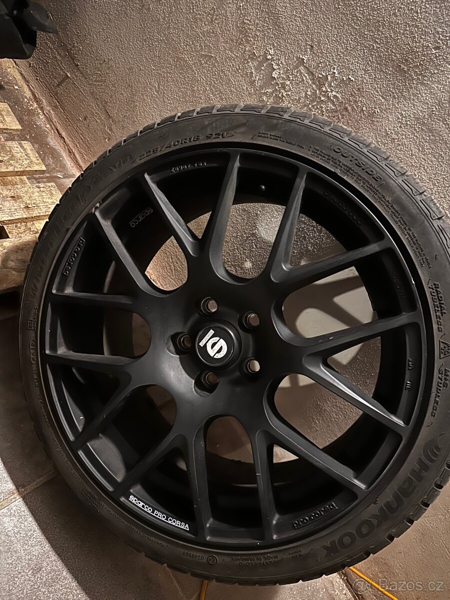 Alu kola Sparco Pro Corsa 18” 5x108 včetně pneu Hankook - 2