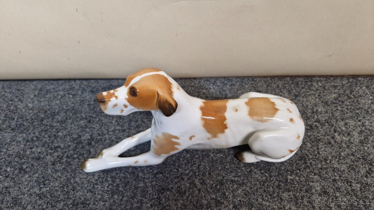 PORCELÁNOVÝ PES ( Lomonosov ) - 2