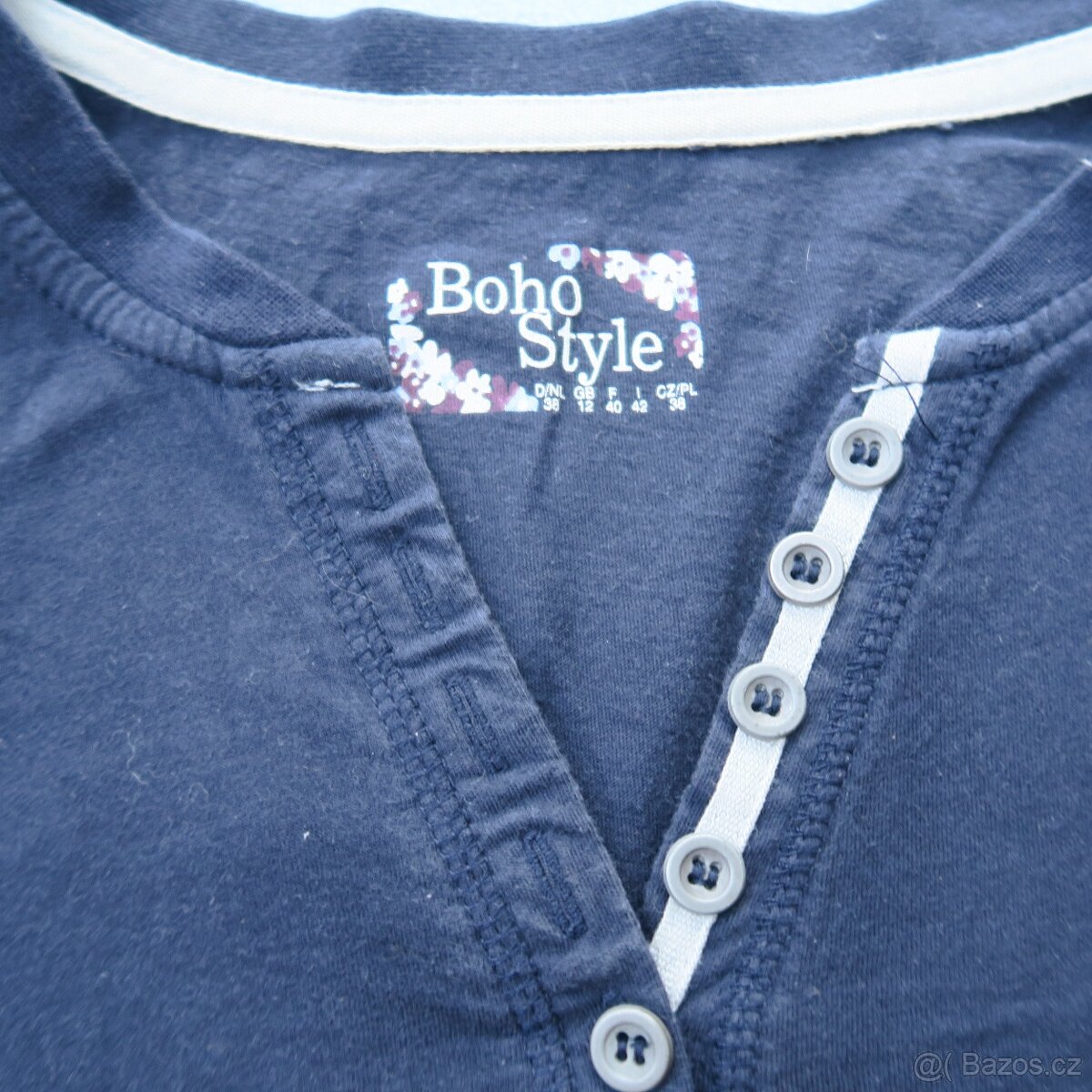 Modré tričko s dlouhým rukávem - 2