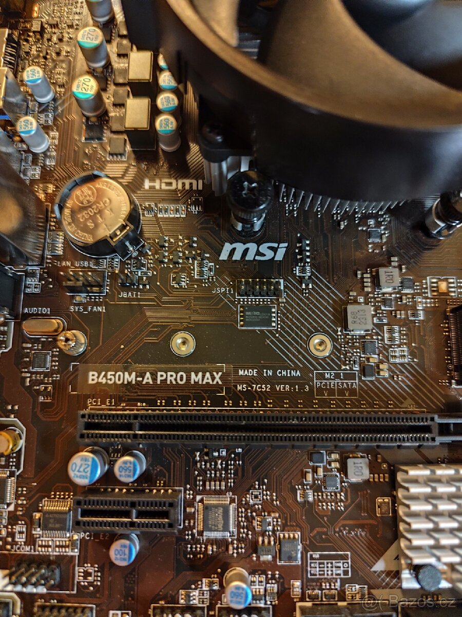 B450m-a pro max, ryzen 3 1200, chladič amd - 2
