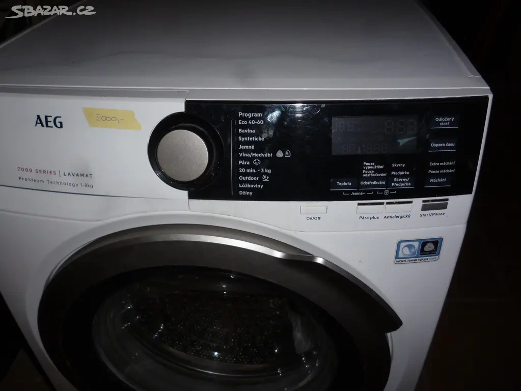 pračka AEG L7FBE48SC, na 8kg, 1400 ot. - 2