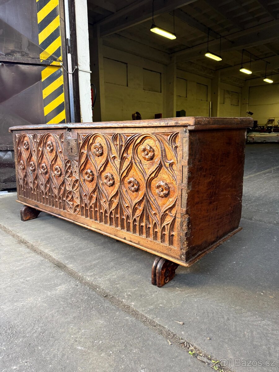 Starožitná secesní truhla (132025) - 2