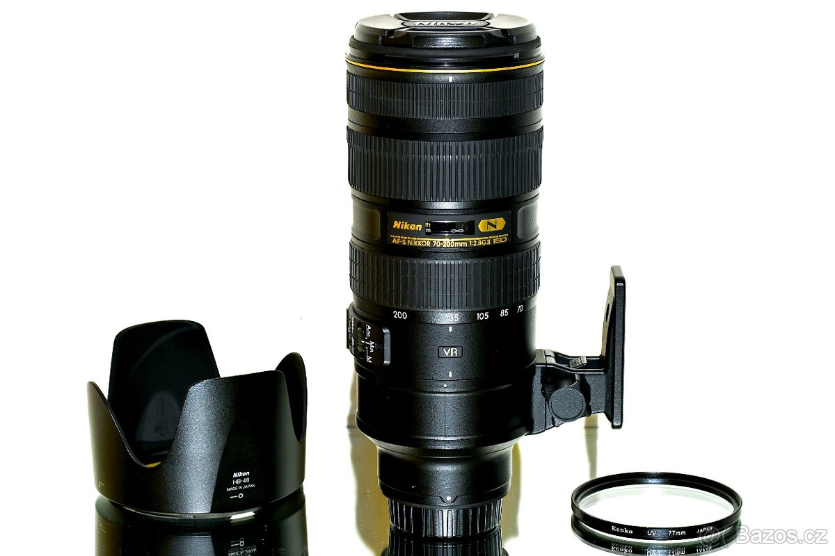 Nikon AF-S 70-200mm f/2,8G ED VRII + UV filtr TOP STAV - 2