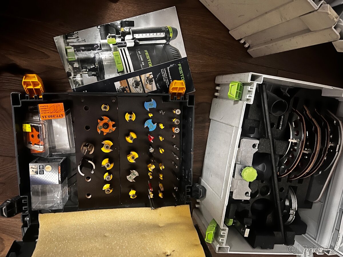 Horní frézka Festool OF 2200 EB SET + 41 kusů fréz - 2
