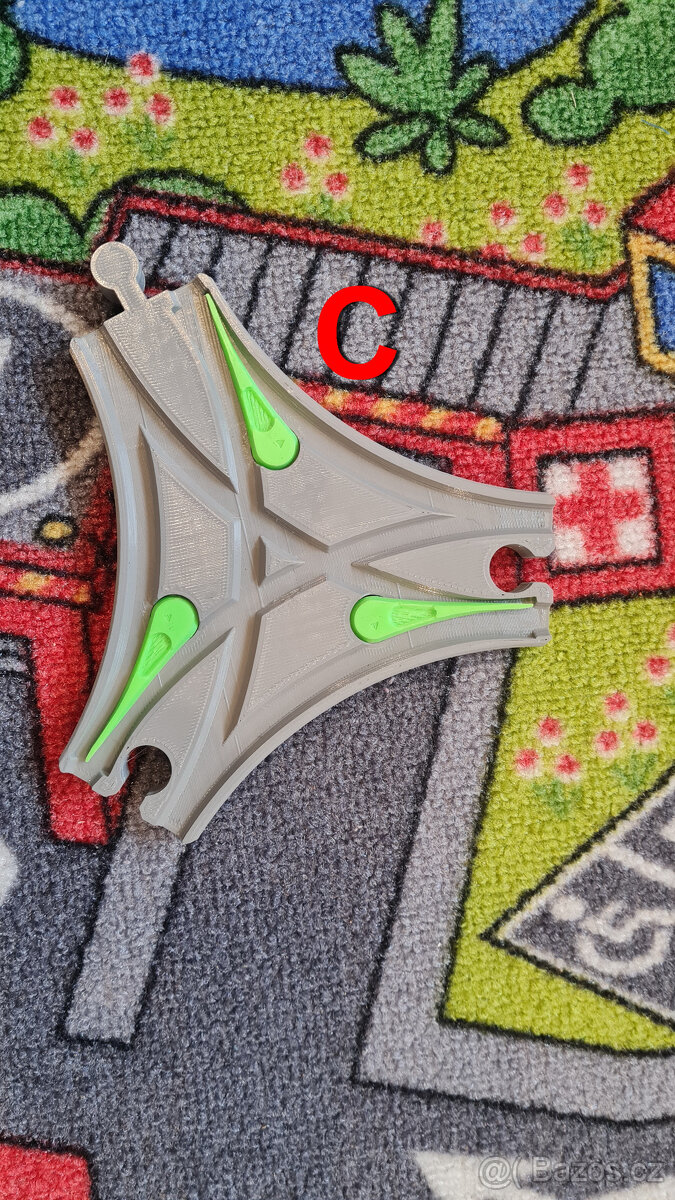 Vláčkodráha kolej, výhybka Brio Ikea Lidl - 2