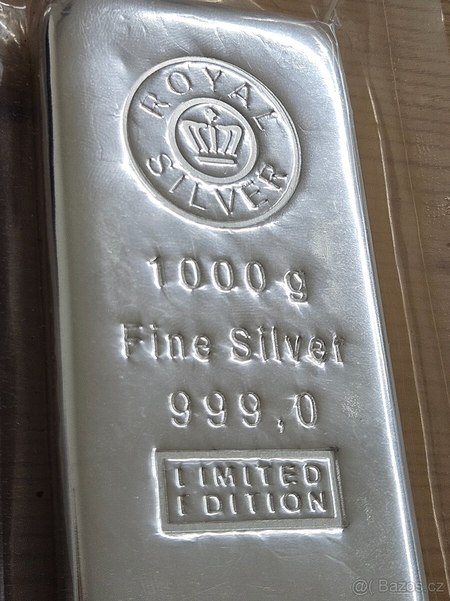 Stříbrný slitek 1kg - 2
