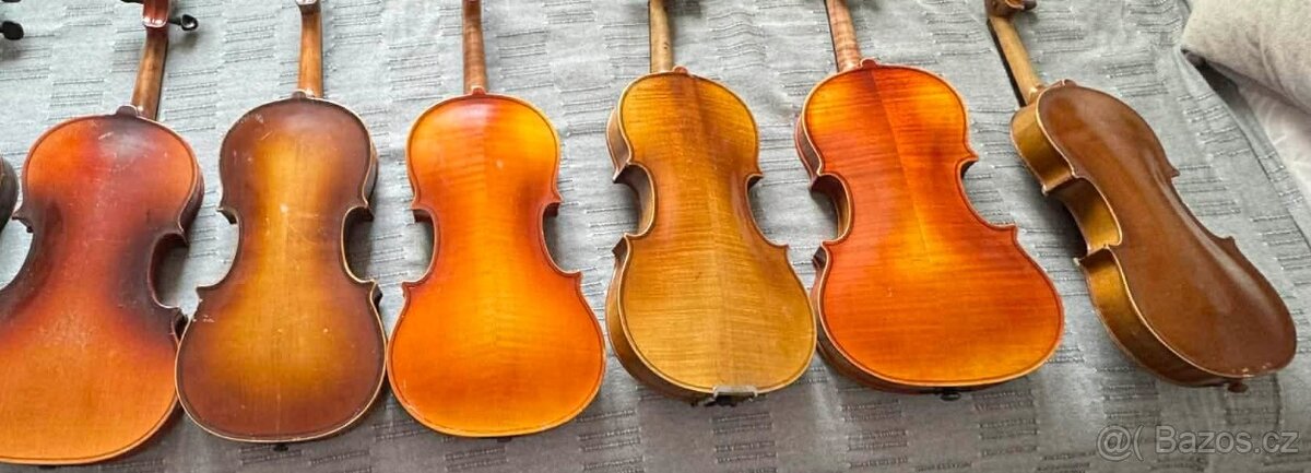 7 kusů housle 3/4 - 2