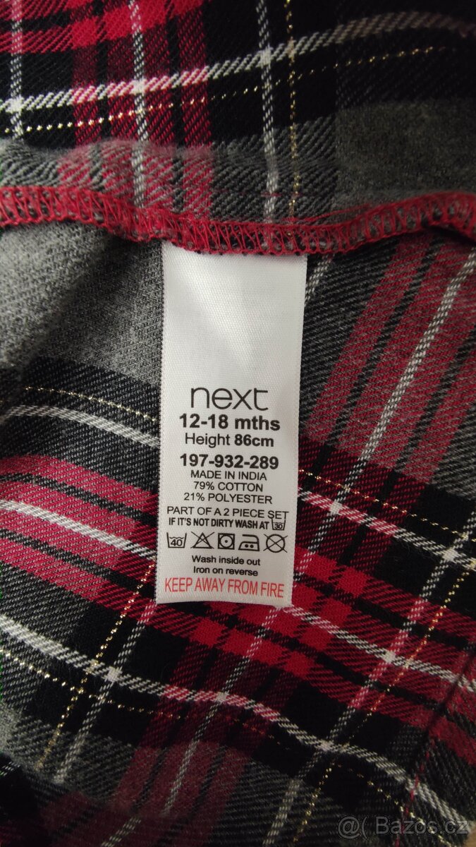 Vánoční šaty zn. NEXT - komplet - 2