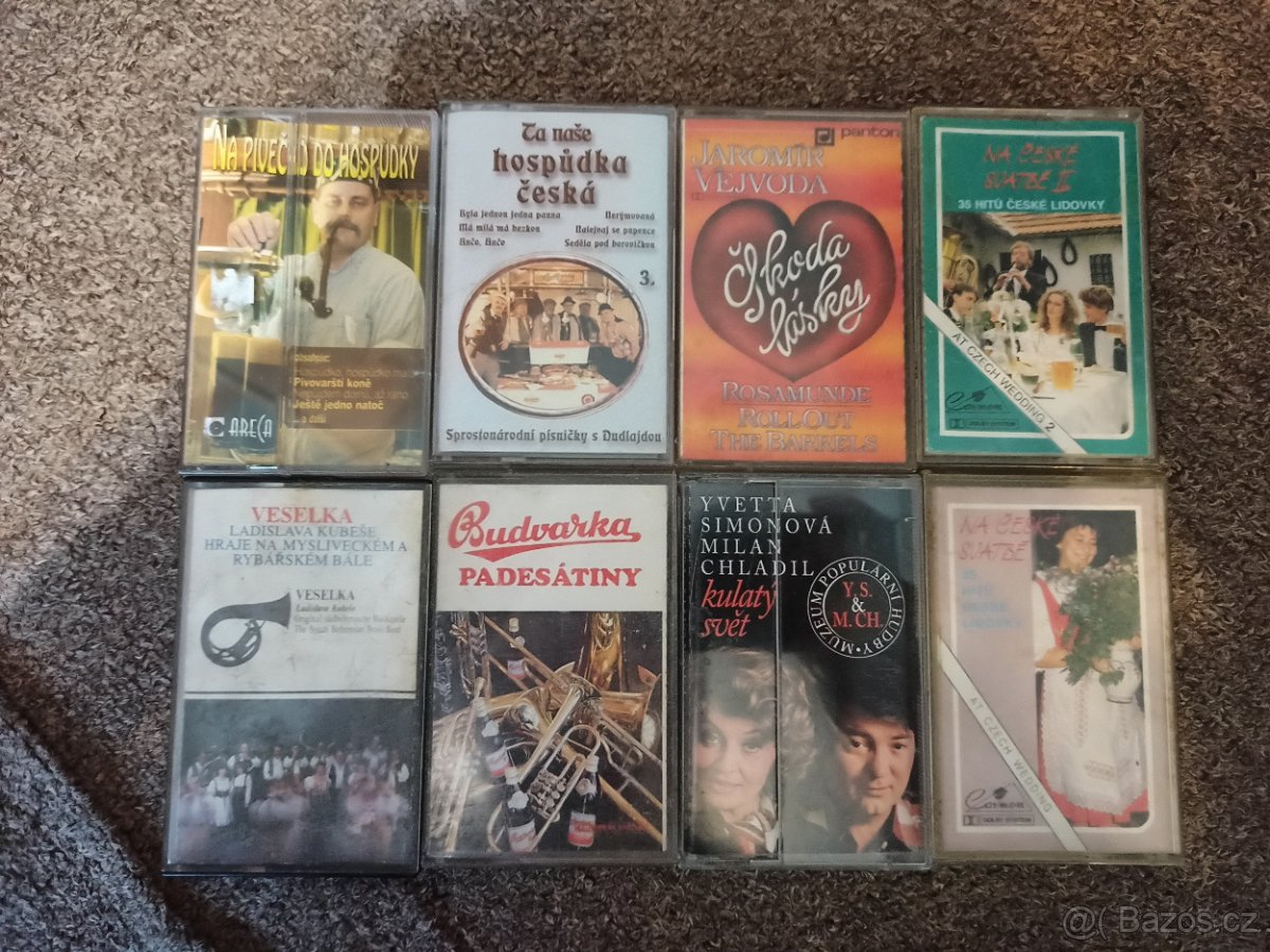 Audiokazety - dechovky, DVD - 2