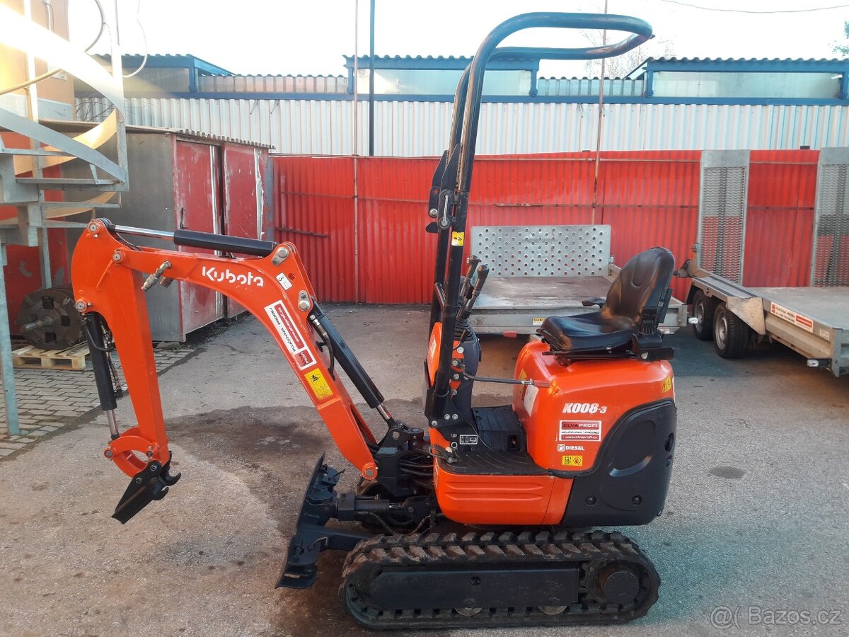 Minirypadlo KUBOTA K008 - 2