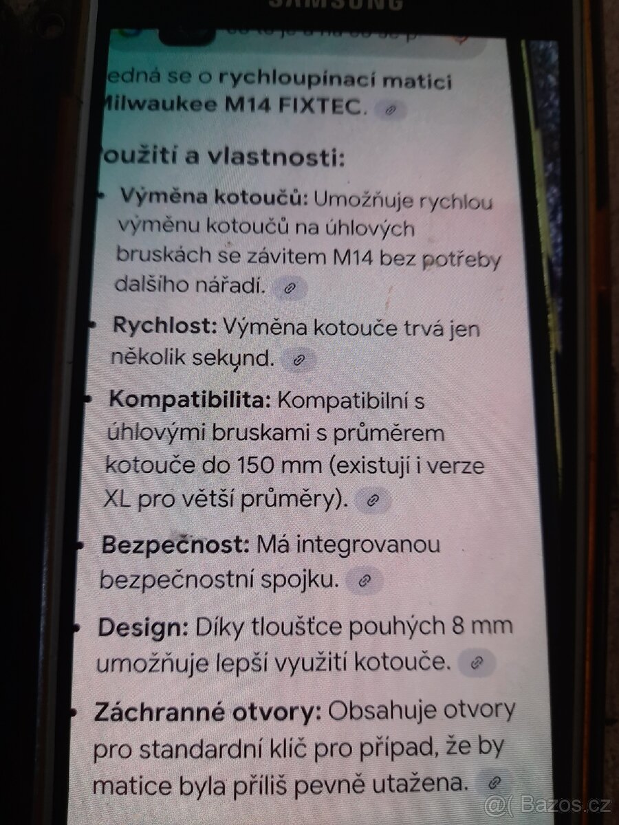 Matice M14.značky Milwaukee. - 2