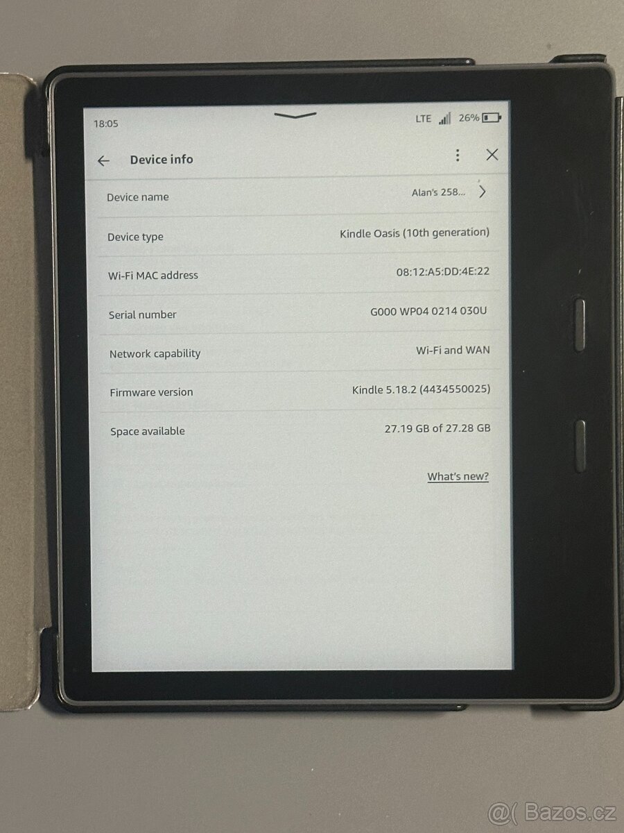 Čtečka knih Amazon Kindle Oasis 10th. gen 32GB + obal - 2