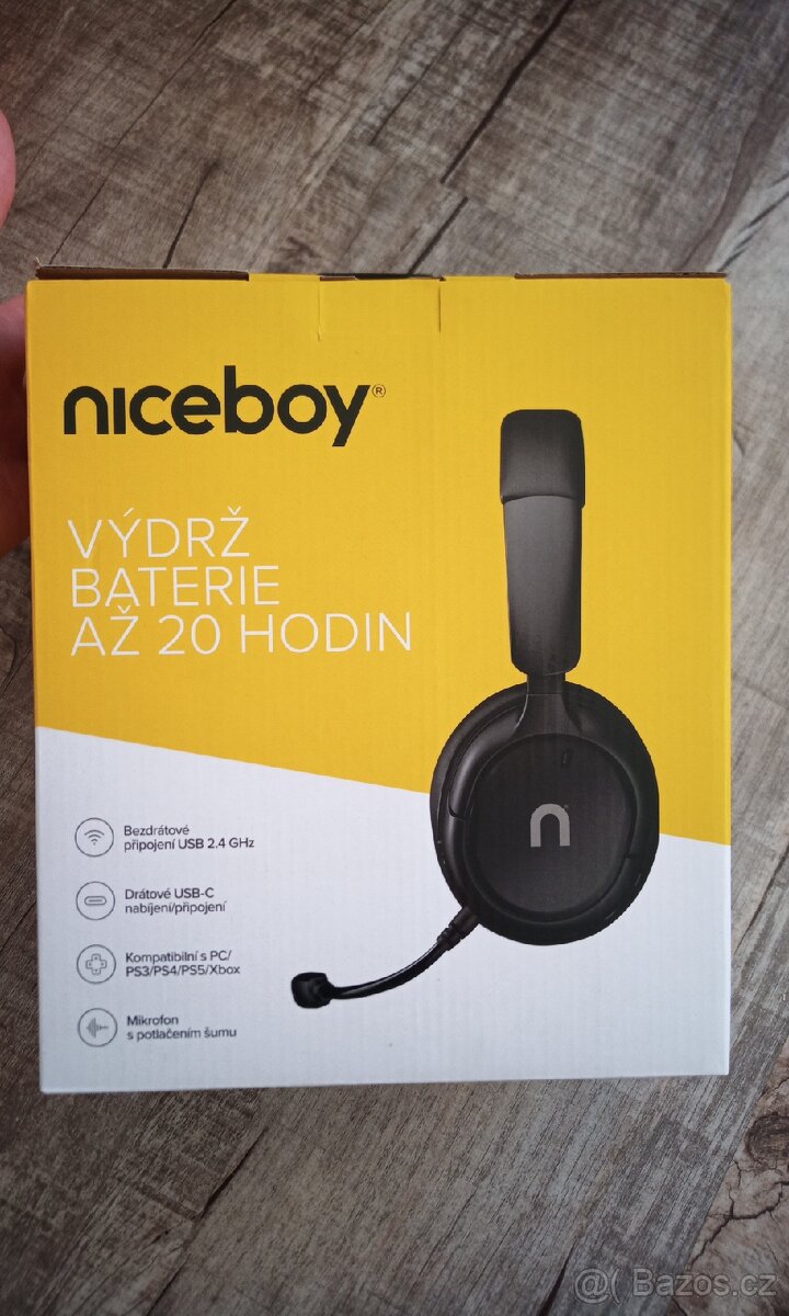 Niceboy xw200 bezdratova herni sluchatka - 2