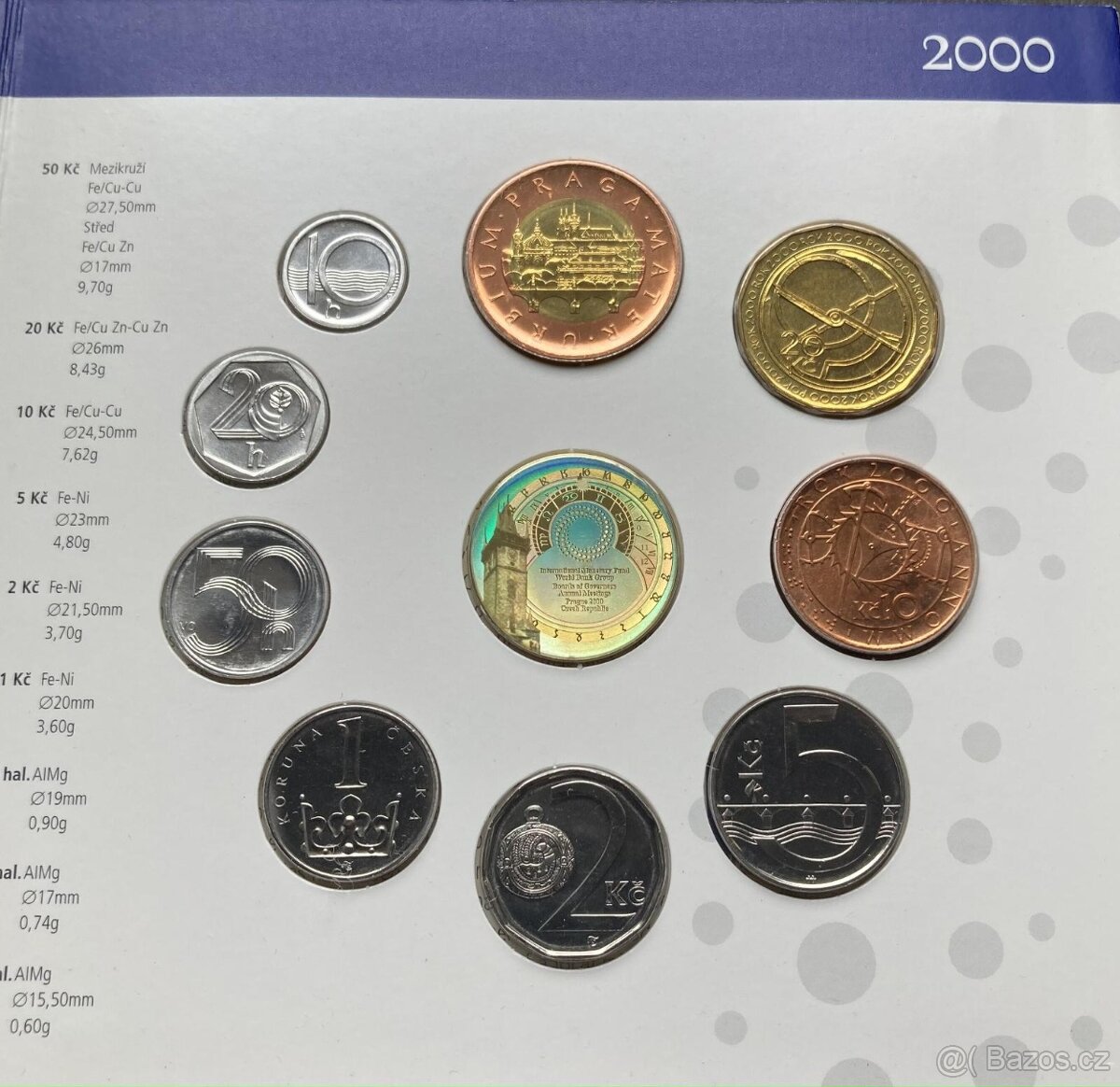 Sada oběžných mincí 2000 - 2