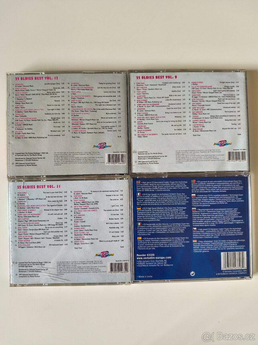 Sada 4 CD – 25 Oldies Best (Výběr největších hitů) - 2