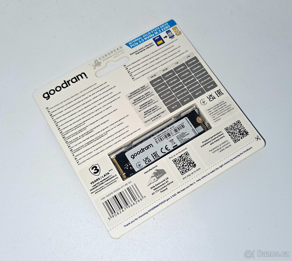 NVM Disk - 1TB - Gen3 - NEROZBALENÝ - 2