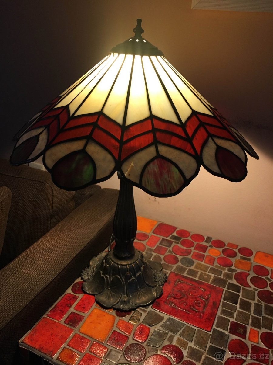 Vitrážová lampa tiffany - 2