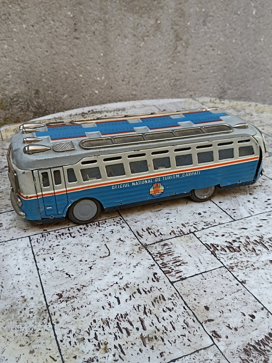 AUTOBUS - stará plechová hračka - 2