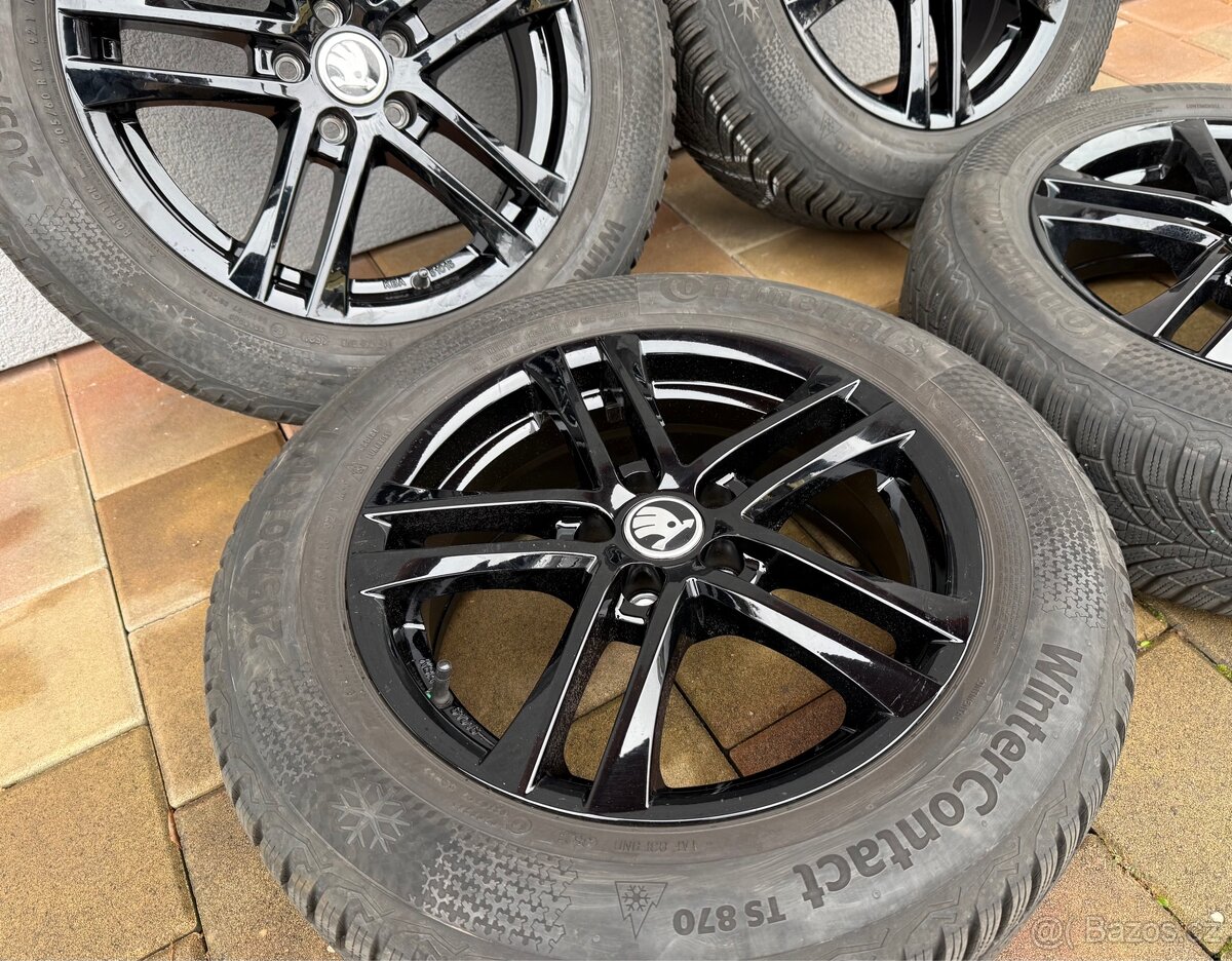 Zimní sada alu kol Škoda 205/60r16 - 2