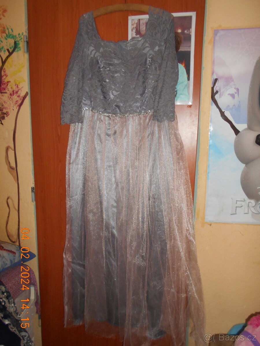 společenské, plesové šaty, vel. cca 52/54? - 2