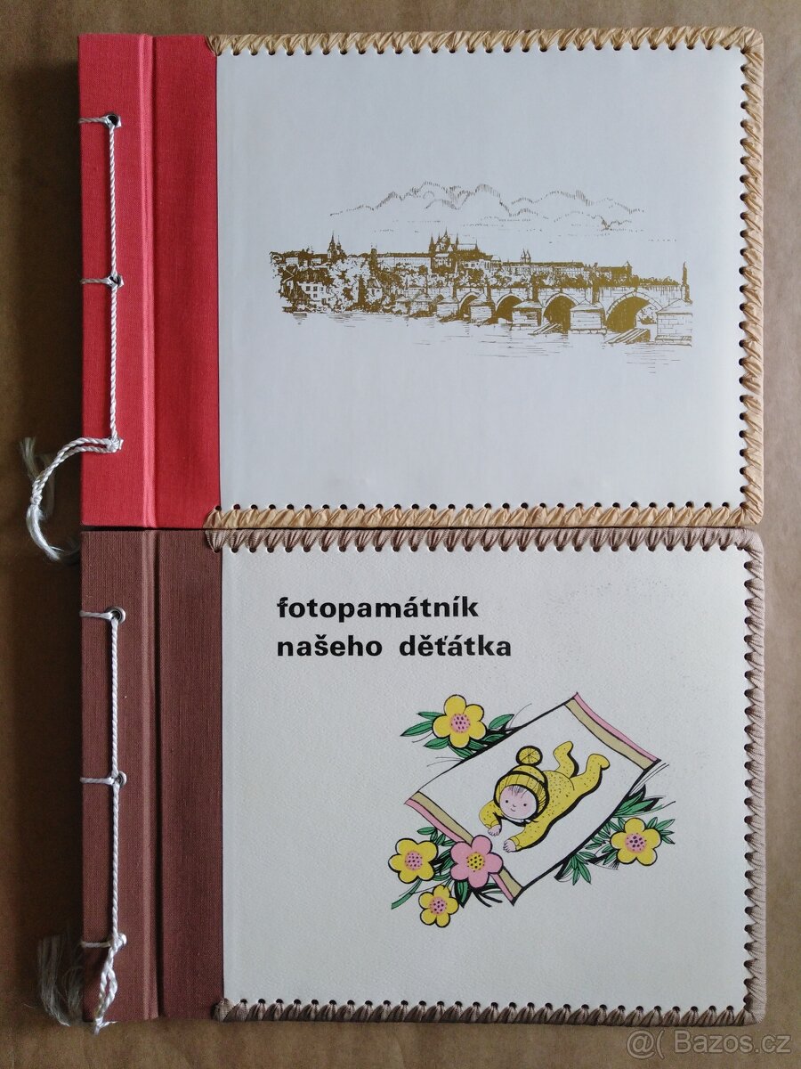 Starší fotoalbum - 2 x - nepoužité - 2