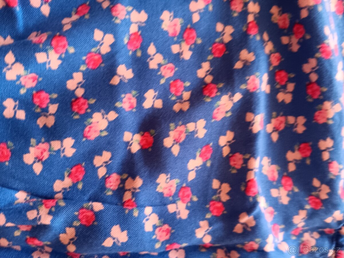 Modré šaty vel. 4-5 let, 110 cm - 2