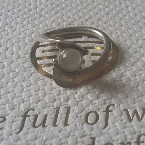 Prsten Ag 925/1000 s křištálem vel. 54 mm - 2