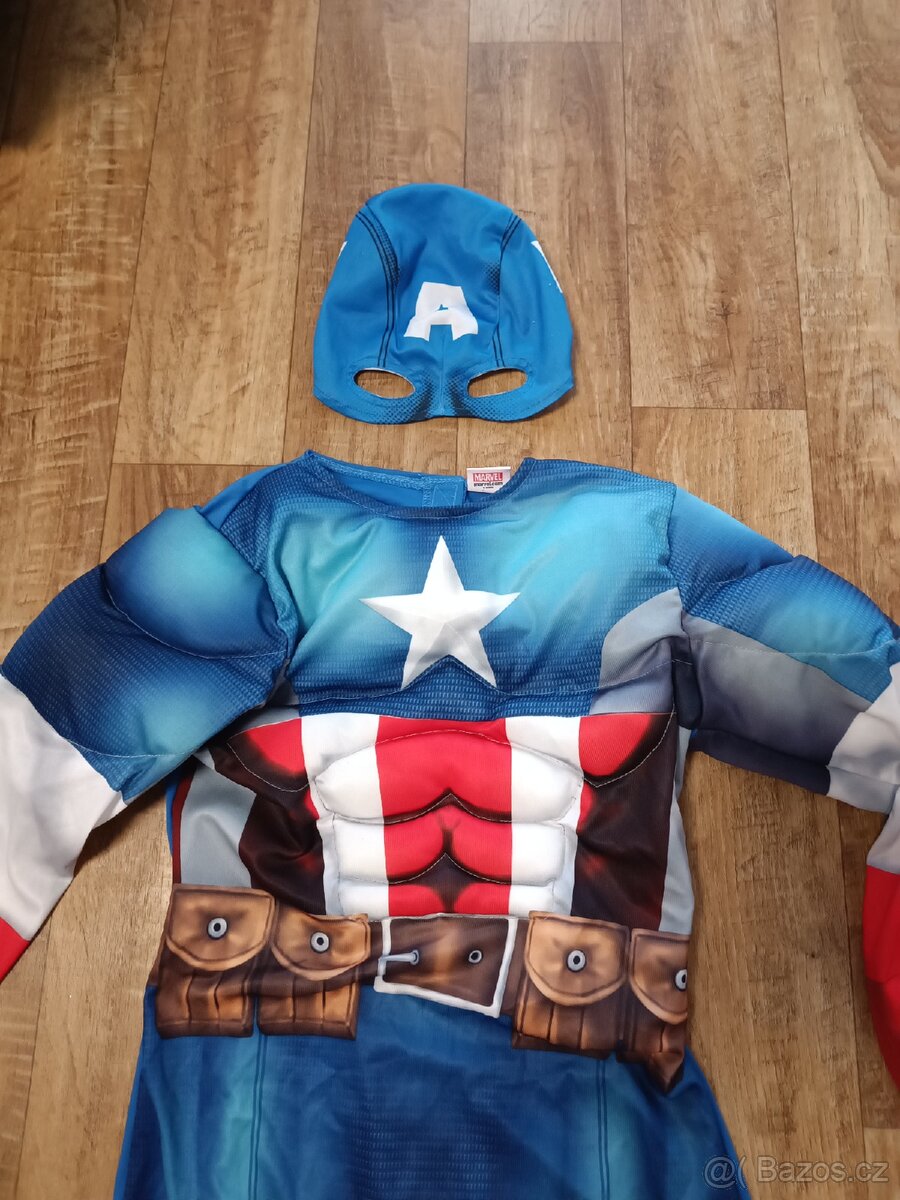 Kostým Kapitán Amerika s maskou - 2