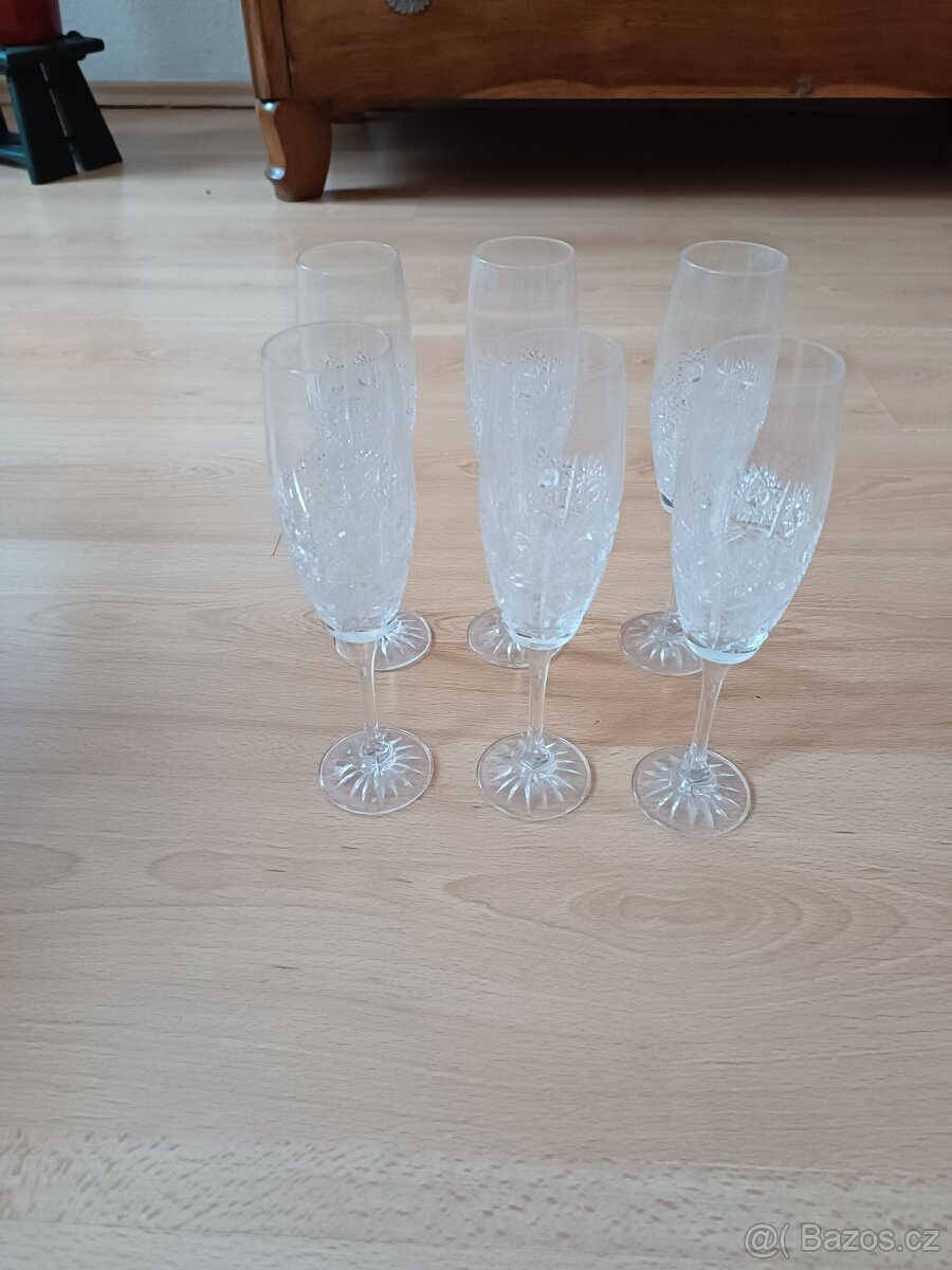 broušené skleničky - 2