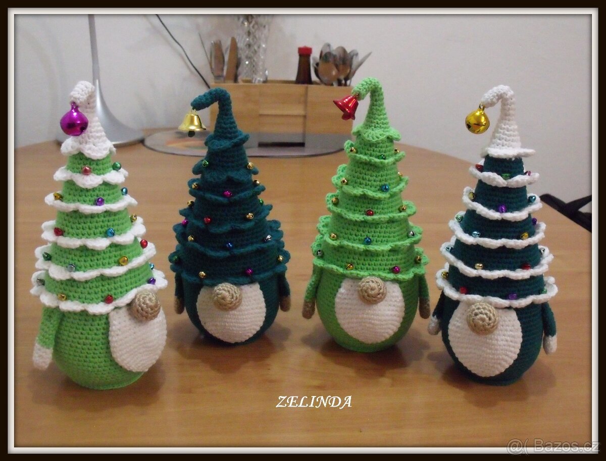 SKŘÍTEK TM.ZELENÝ + BÍLÁ 22 CM - 2