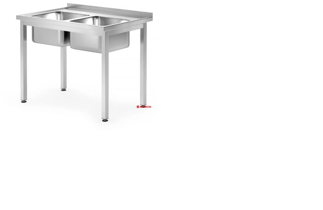 Nerezový dvoudřez samostatně stojécí - 2