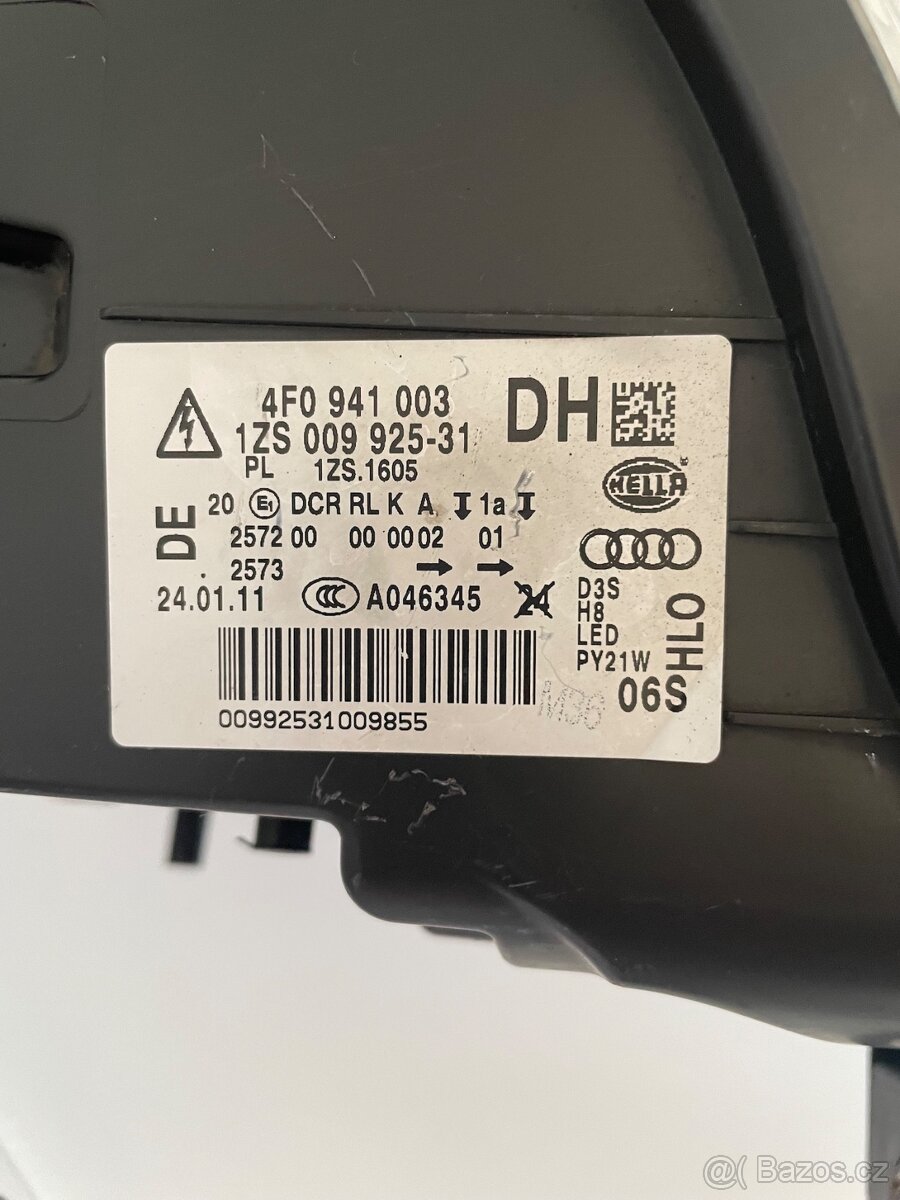 Originální levý LED BiXenon s AFS, Audi A6 (4F) - 2