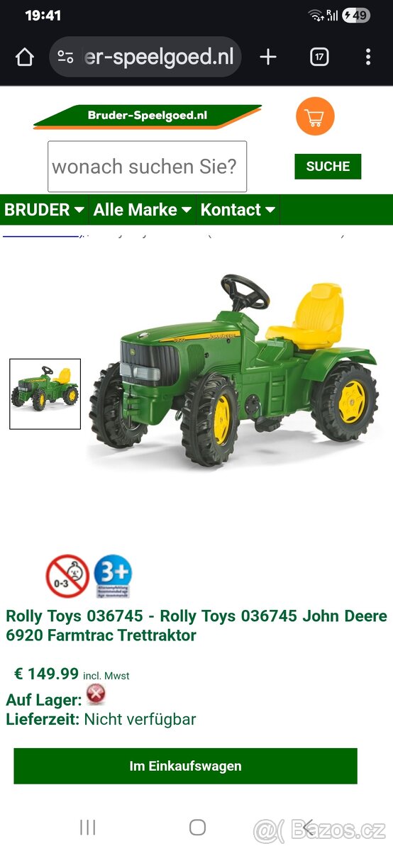 Dětský šlapací traktor JOHNDEERE 6920 - 2