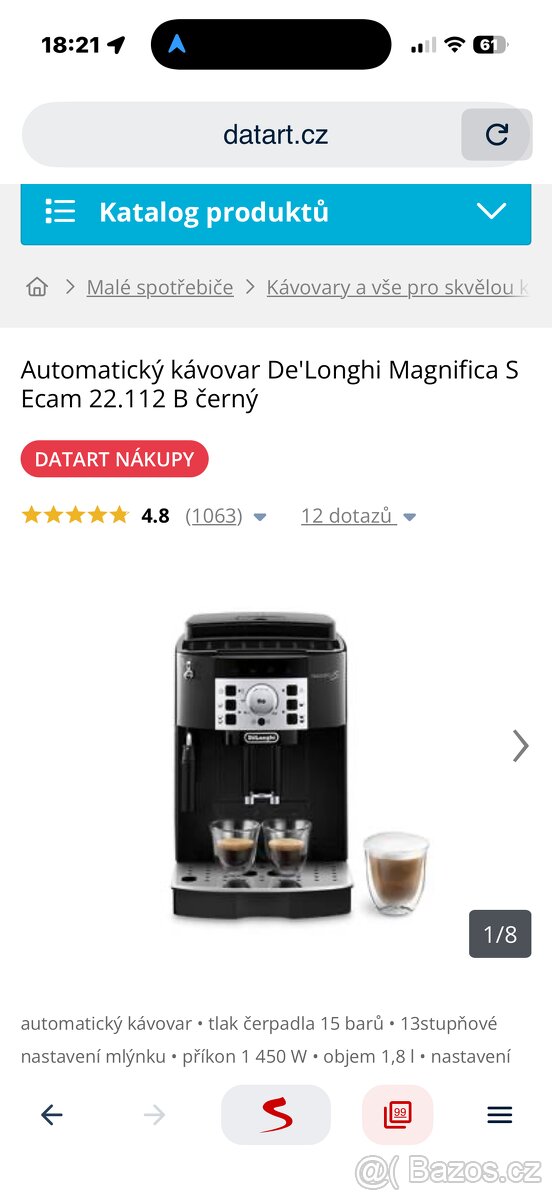 Kávovar De’Longhi - 2
