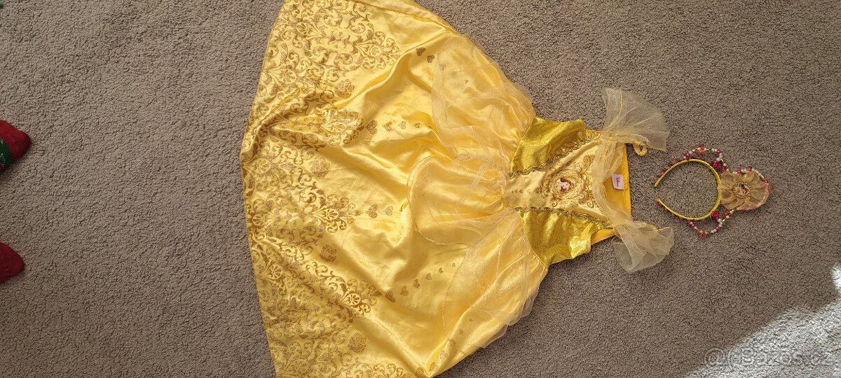 Maškarní kostým princezna Bell, 5-6 let - 2