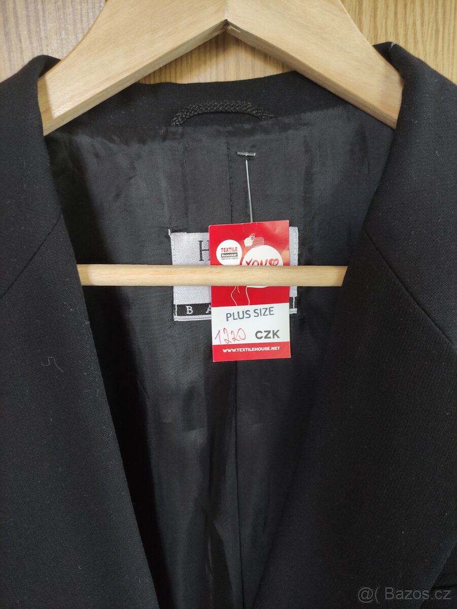 Dámské černé společenské sako, vel. 44, Zn. HUCKE - 2