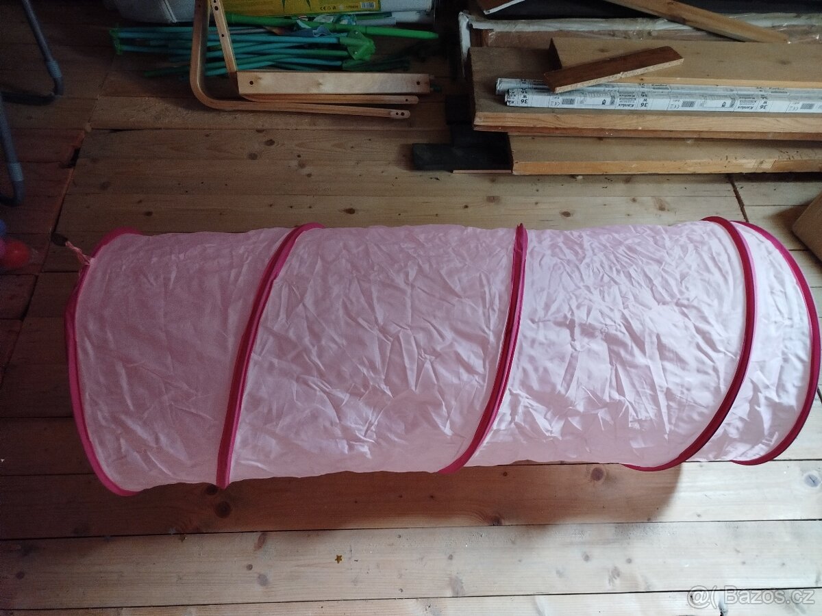 Dětský stan s tunelem z Lidlu + míčky - 2