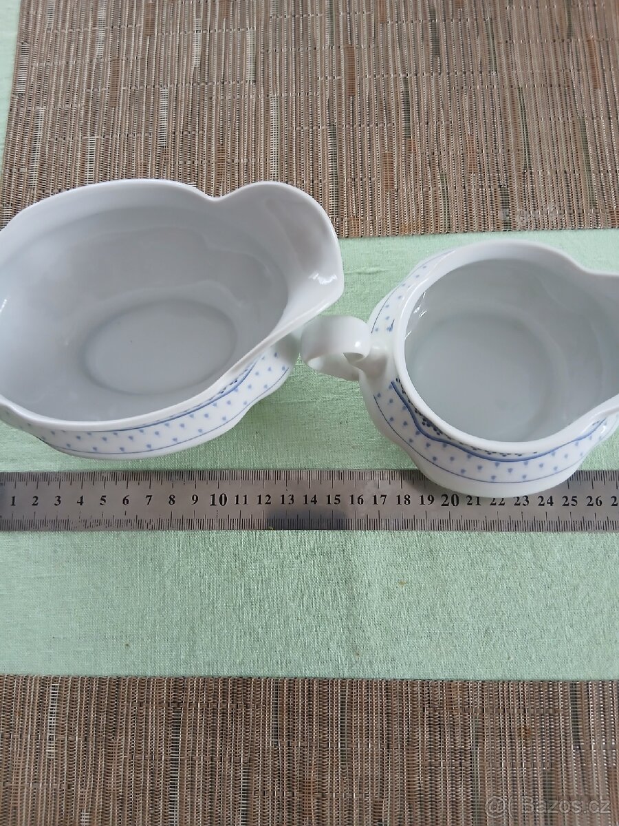 Bílý porcelán retro ,značený - 2