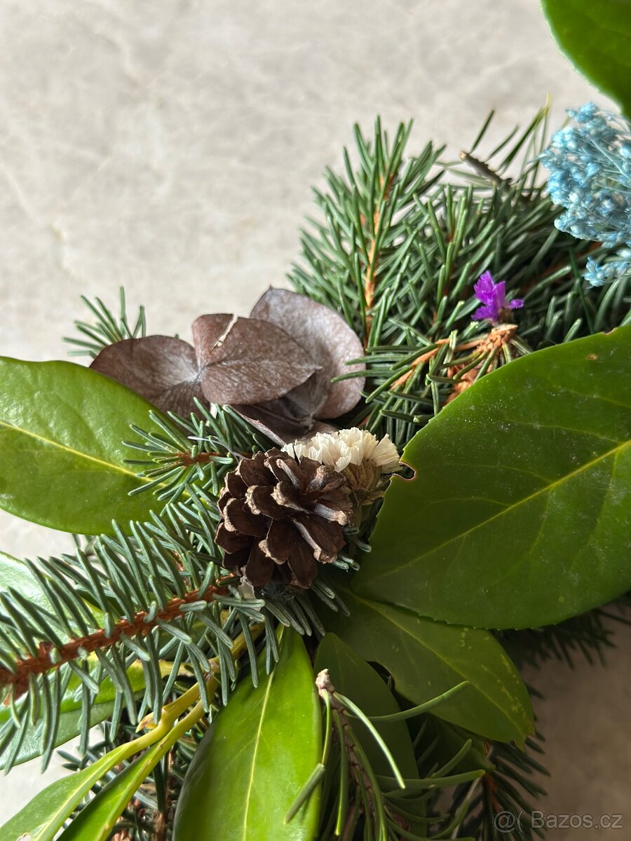 Vánoční věnec přírodní 40cm - 2