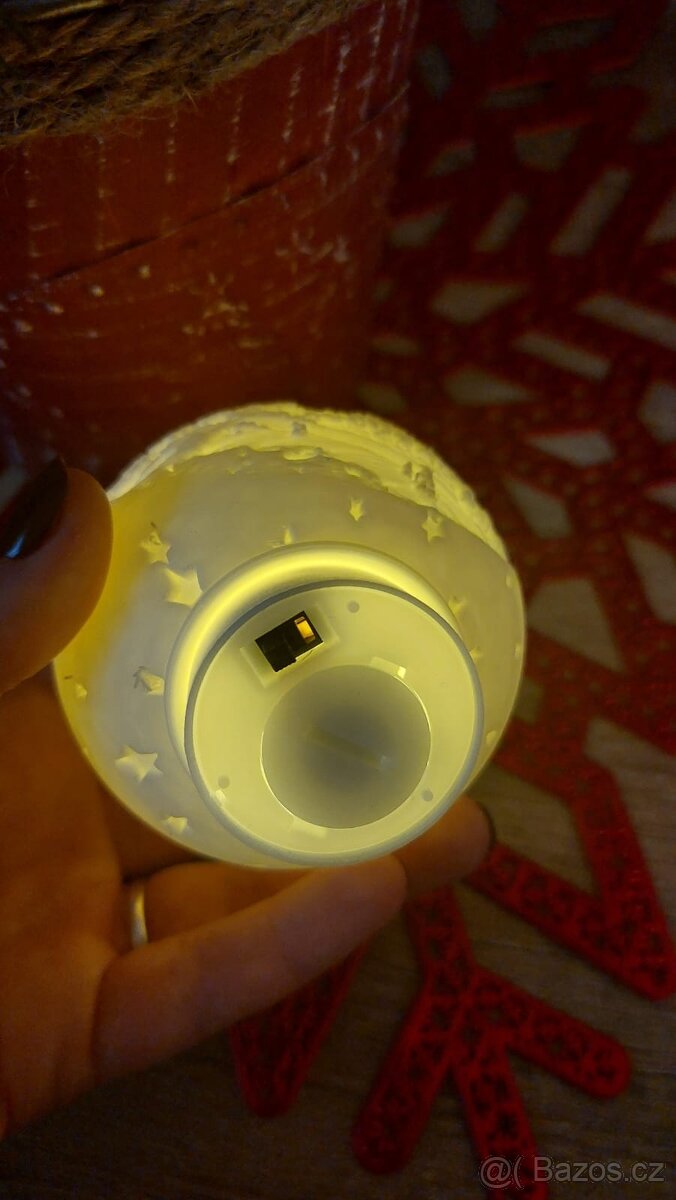 Led Dekorace Vesele Vánoce koule. - 2