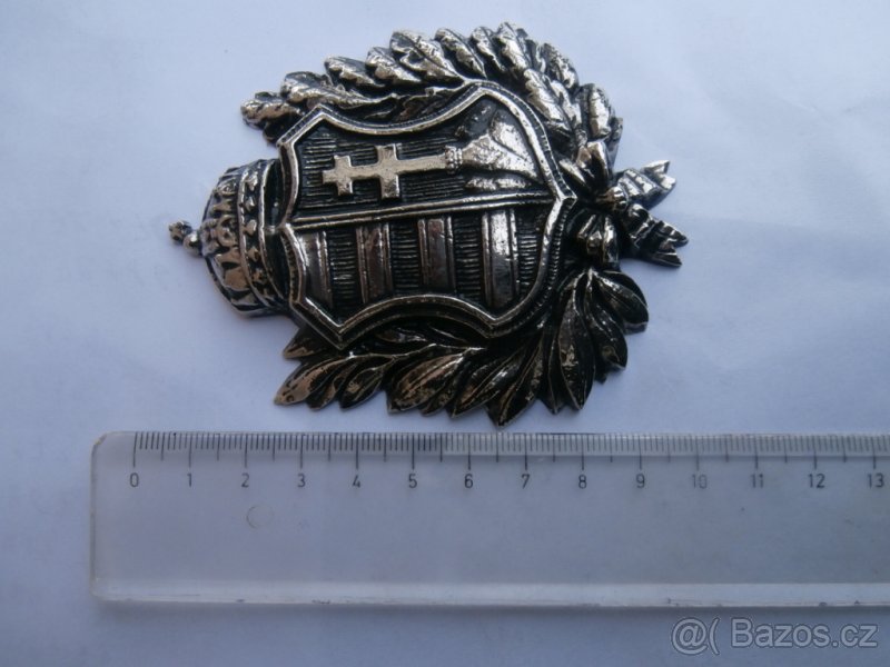 Ozdoba kovová znak na starožitný trezor Popelka za 1000 kč - 2