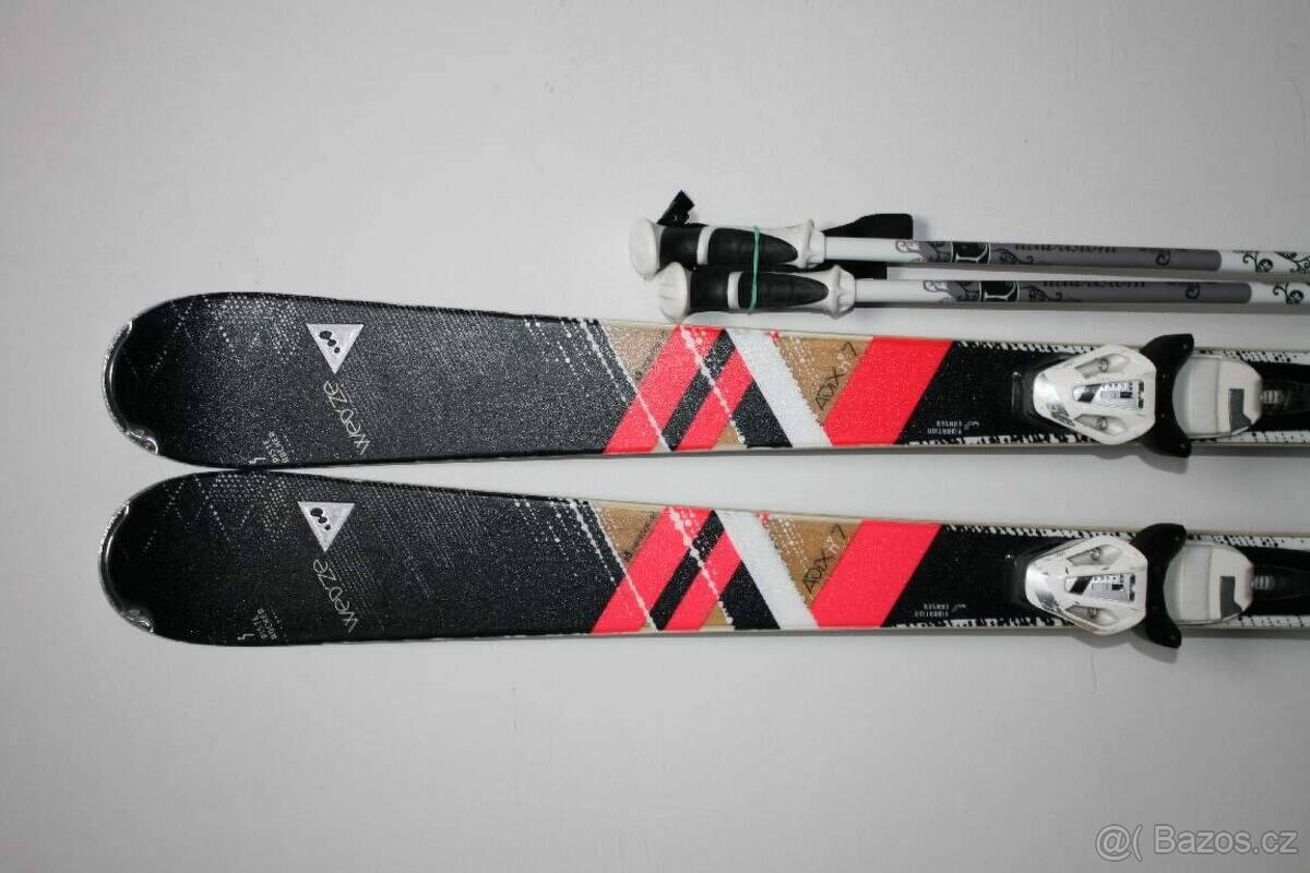 dámske lyže 156 cm , drevené jadro - 2
