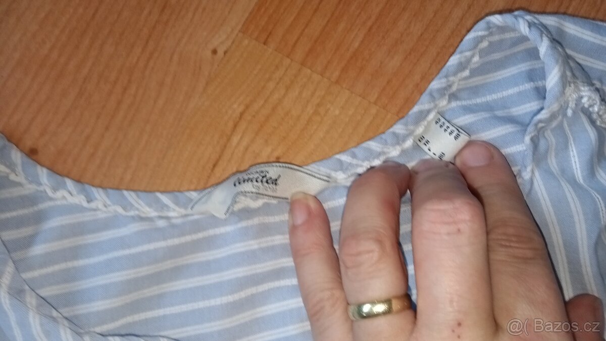 Dámská letní modrobílá košile, tunika vel. 42/L - 2