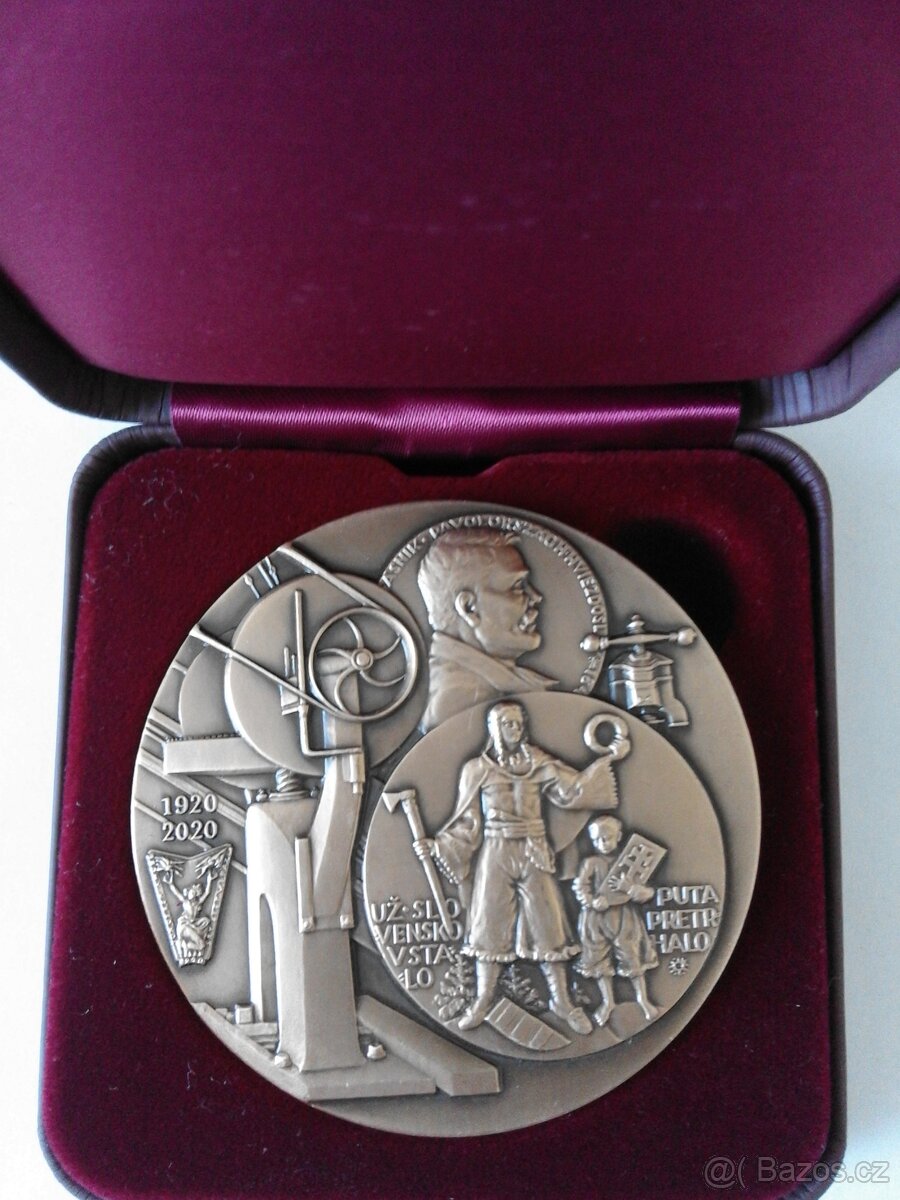 Medaile 100. let výročí obnovení ražby medailí v Kremnici - 2