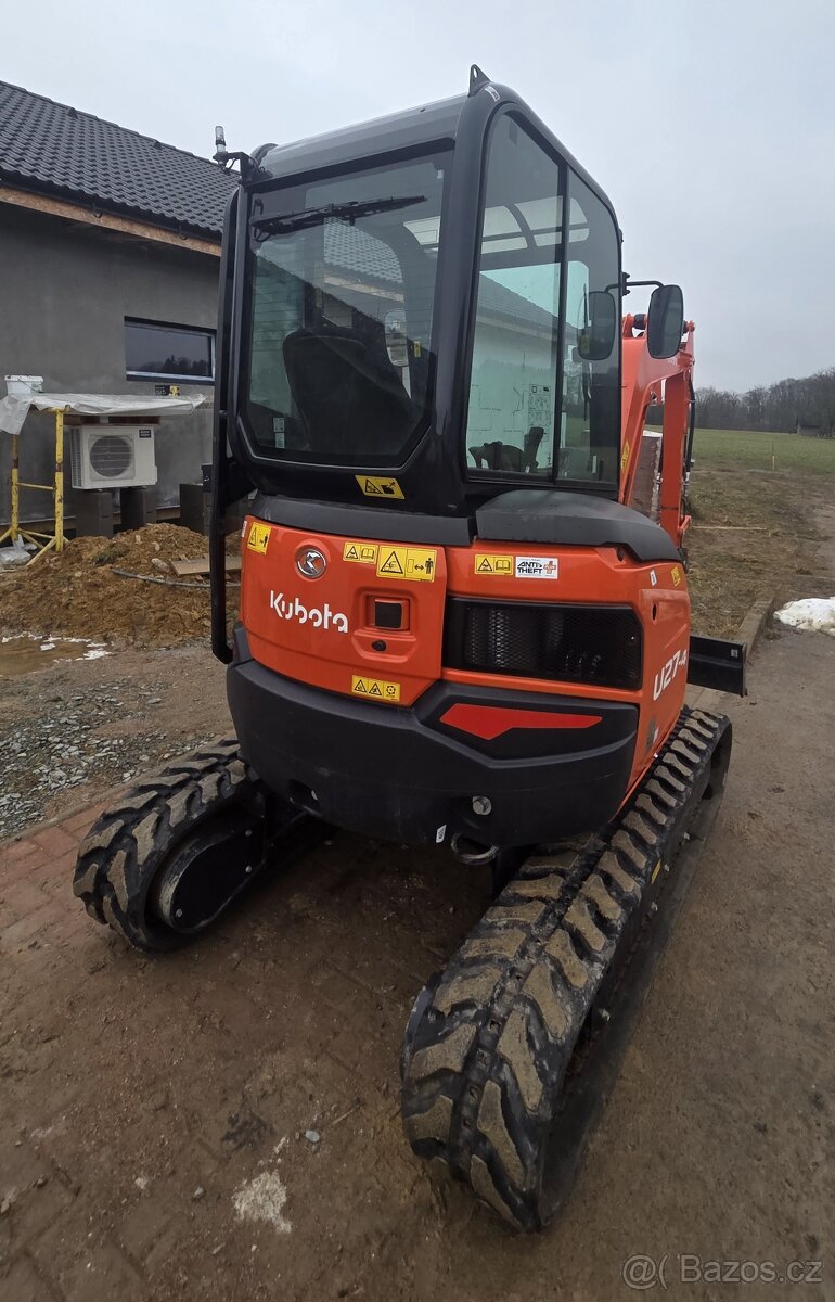 Prodám minibagr Kubota U27-4, jen 145mth - 2