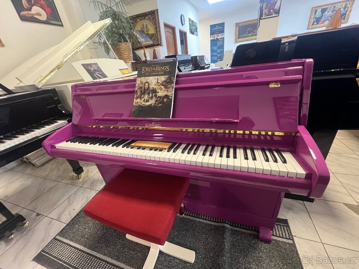 Růžové piano Schimmel se zárukou 2 roky, doprava zdarma - 2