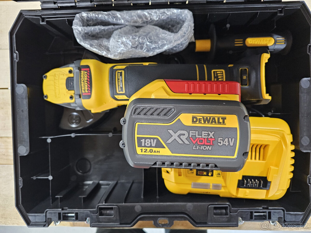 DeWALT DCG409VS + batt + nabíječka + kufr - 2