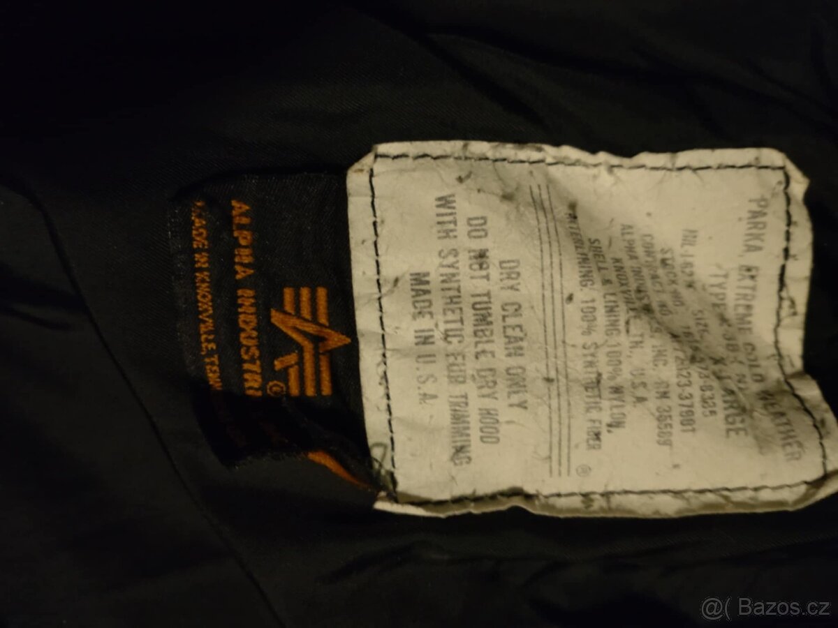 BUNDA N3B ALJAŠKA ALPHA INDUSTRIES SILVER XL - 2